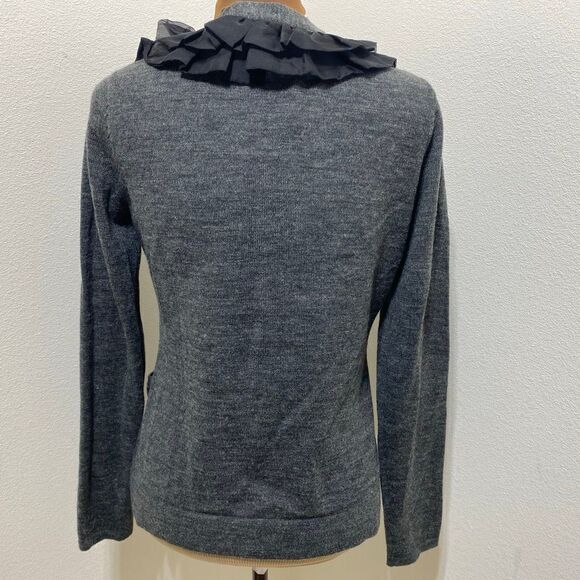 Tahari Charcoal Grey Wool Blend Sweater Size Medium - Picture 5 of 6